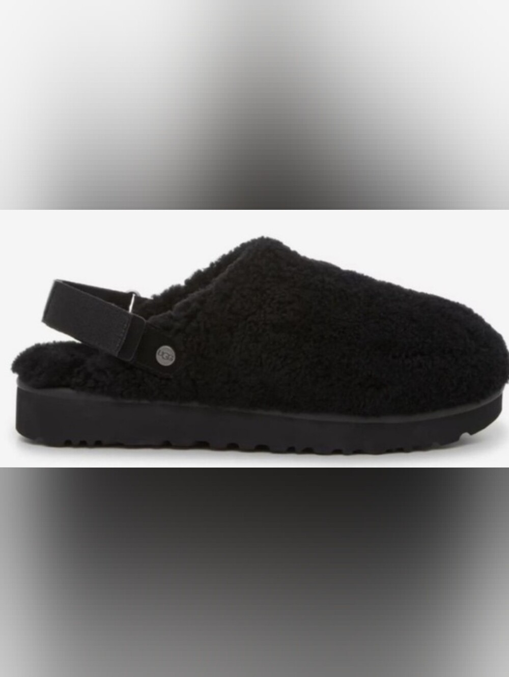 UGG  Lana Black Sherpa Clogs Wmn's Size 7 Used Excellent